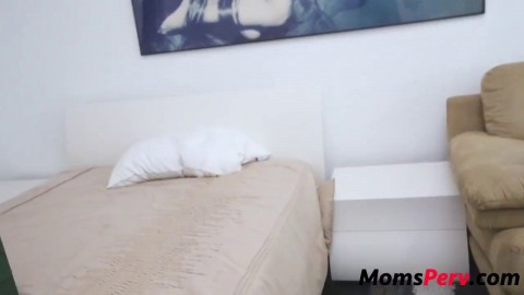 Son catches mom changing & fucks her