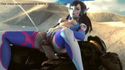 D.Va creampied by Master Chief (WITH SOUND) [SFM]