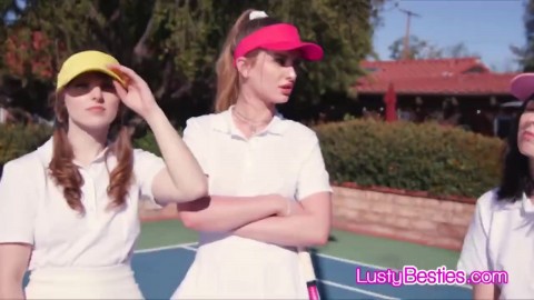 Interrupting Tennis With A Foursome On The Court Dolly Little Fuck