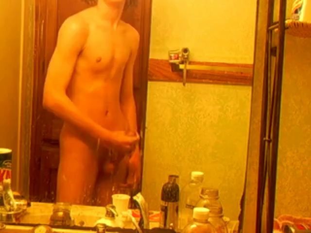 Curly Haired Twink In Bathroom 3 Granny Cunt