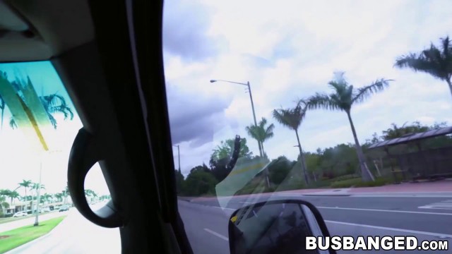 Blonde babe Kara Lee bus banging cowgirl after blowjob