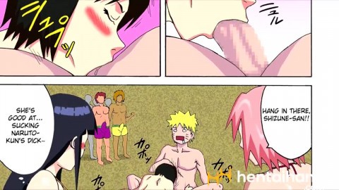 Naruto Threesome at the Beach w/ Tsunade Hinata Sakura and Shizune