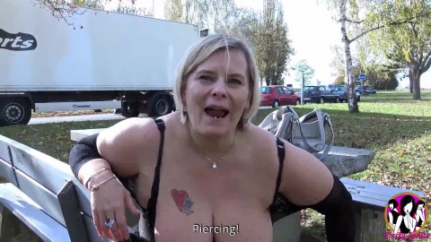 Chubby big tits milf Morgane sucks and fucks truck drivers in rest areas then fucked in the ass
