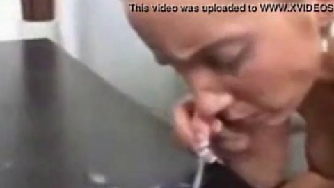 Random Girl Snorts Black Cum