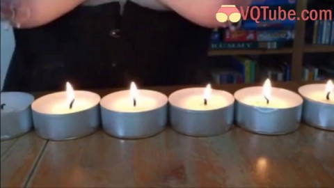 Candle wax and fucking leads to hot threesome