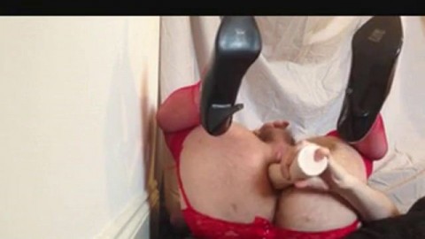 Sissy clit slut fisting and gaping