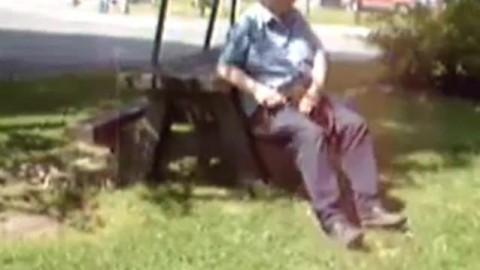Old Man Jerks In The Park