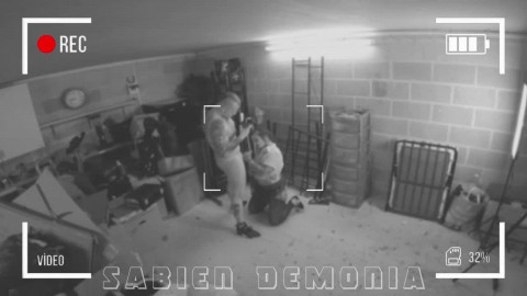 CCTV footage of sexy teen Sabien Demonia getting fucked in ass by school worker