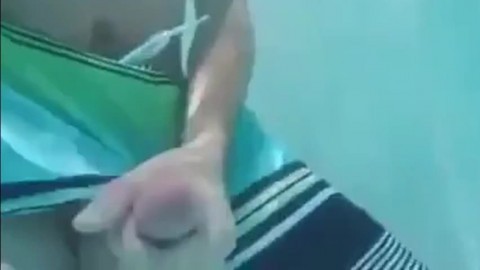 Jerk off under water