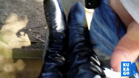 Cum On Boots In Public Park Busty Mom Porno