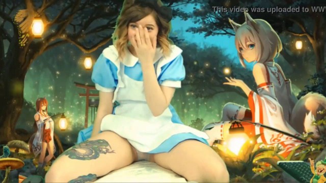 Huge tits Alice in Wonderland webcam babe