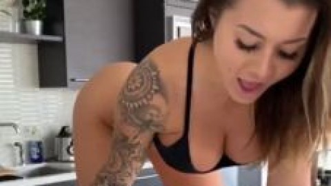 Dakota James Dildo Fuck in The Kitchen Onlyfans