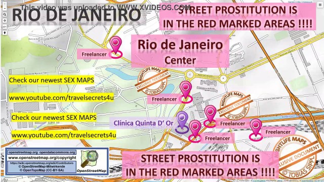 Rio de Janeiro, Brazil, Sex Map, Street Prostitution Map, Massage Parlours, Brothels, Whores, Escort, Callgirls, Blowjob, Teens,