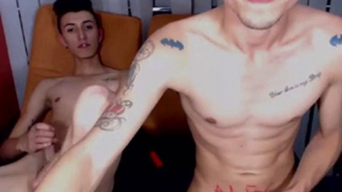 Two Boys Jerking Off Together