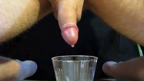 Long Prostate Milking Session Into Cup