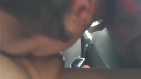 Guy blows me in my car after seeing me jacking