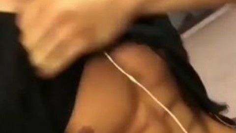 Teasing Abs on Cam
