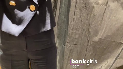 Blowjob in fitting room just finished staff come in