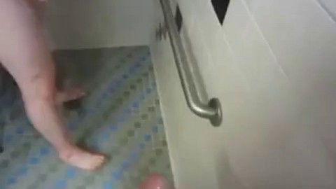 sucking off a stranger in men's shower