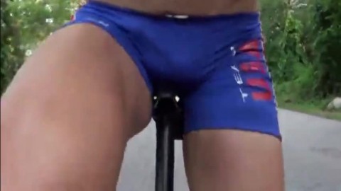 Cumming Whilst Cycling