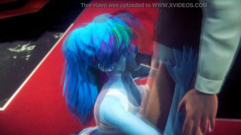 My Little Pony Inspired - Rainbow Dash blowjob and habdjob - 3D Porn