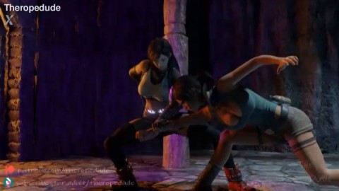 Lara's Capture Part 01 (With Lara Croft and Tifa) by The Rope Dude