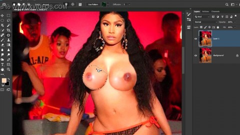 Undressing Nicki Minaj in Photoshop | Full image : http://libittarc.com/303w