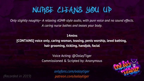 [ASMR] Nurse Cleans you up | Erotic Audio Play by Oolay-Tiger