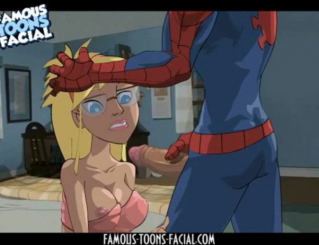 Spider Man fuck Gwen Stacy in Anal Famous Toons Facial