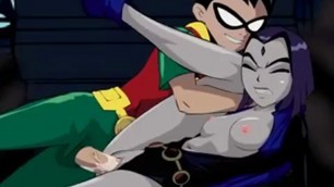 Teen Titans Raven Robin cartoon porn, poldnik - PeekVids