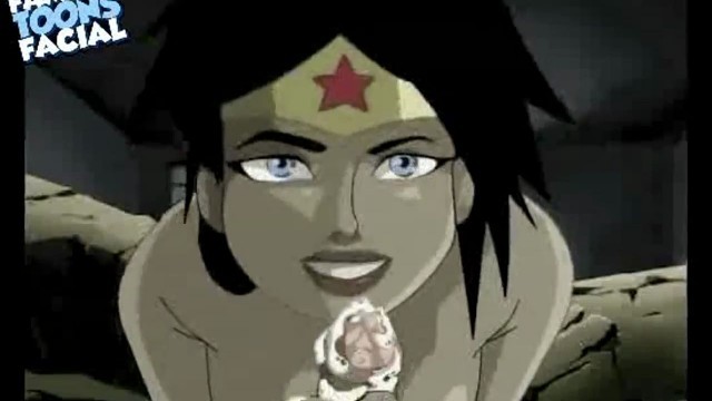 Famous Toon Facial Animated - Justice League Wonder Woman Super Fuck Famous Toons Facial, poldnik -  PeekVids