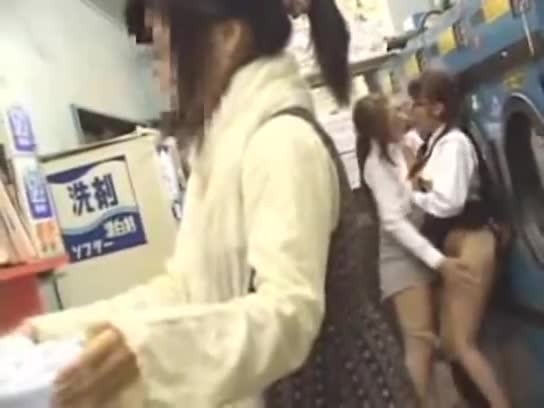 Japanese lesbian in public