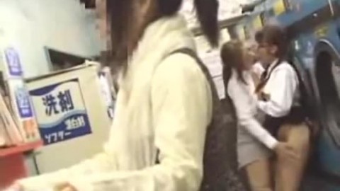 Japanese lesbian in public