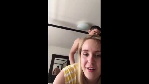 Cute amateur blonde gets fucked from behind