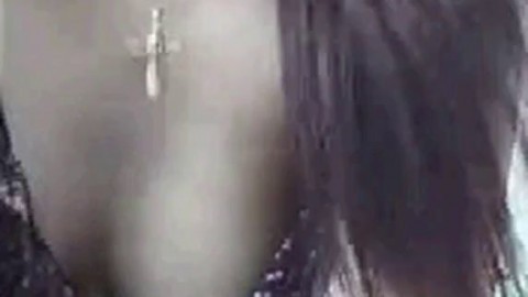 Asian Chinese Girl Shows Boobs on Webcam