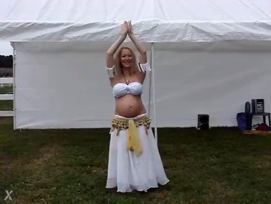 Pregnant Belly Dancer - Drum