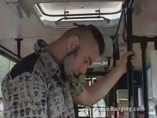 Awesome sex action in a public bus