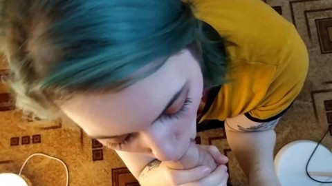 This stunning freaky teen will blow off not only your cock but mind too