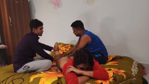 flirts and has romantic fuck two boye with desi indian group sex xxx porn