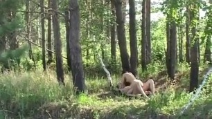 Fucked in the forest style dog 18 years whore for cash CumShot