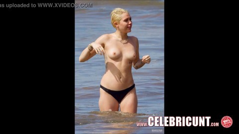 Miley Cyrus Flaunting Her Hot Nude Body Again
