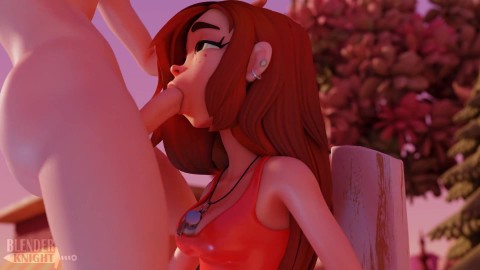 Wendy Takes a Dipper by the pool (Blenderknight, Lewdheart)