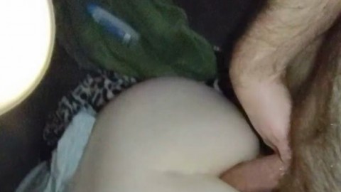 My tiny wife struggles with a big dick in her ass and taps out