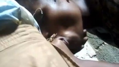 Disabled African suck and fuck stranger in an uncompleted house