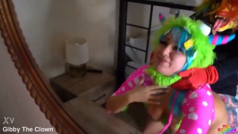 Annoying best friend gets fucked hard by a clown pornstar