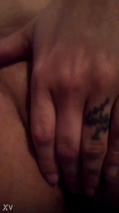 Tattooed rubbing pussy