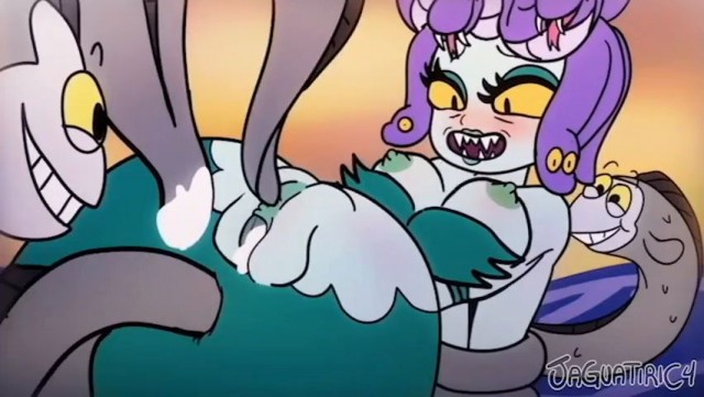 Cuphead Cala Maria Boss monster mermaid fucked tentacles