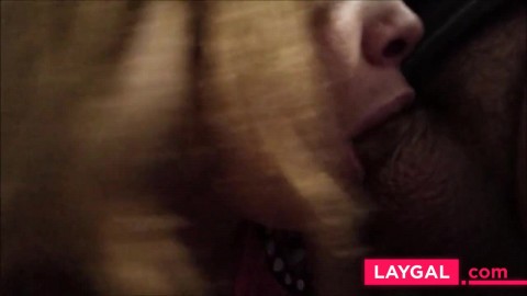 sensual slobbery blowjob and huge cum load in mouth