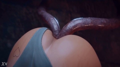 Lara Croft Tries Anal Sex With Tentacles (Hentai)