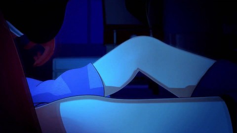 Animation porn - a brave girl decided to have sex with a modest handsome guy
